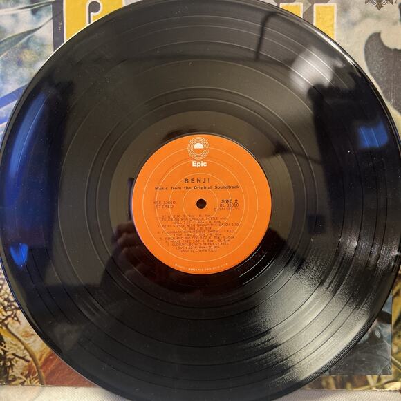 Benji Music From The Original Soundtrack 1974 ULTRASONIC CLEAN Vinyl LP VG+ - Picture 6 of 7